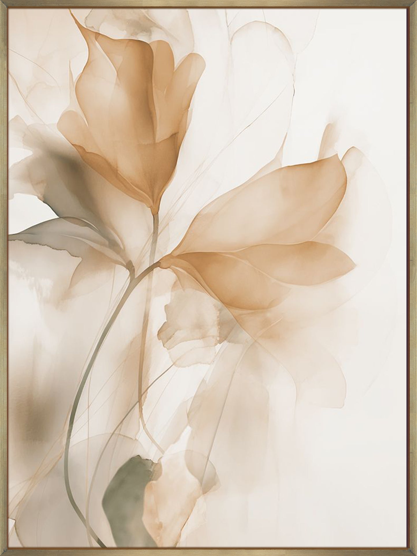 Floral Transparency I - Canvas