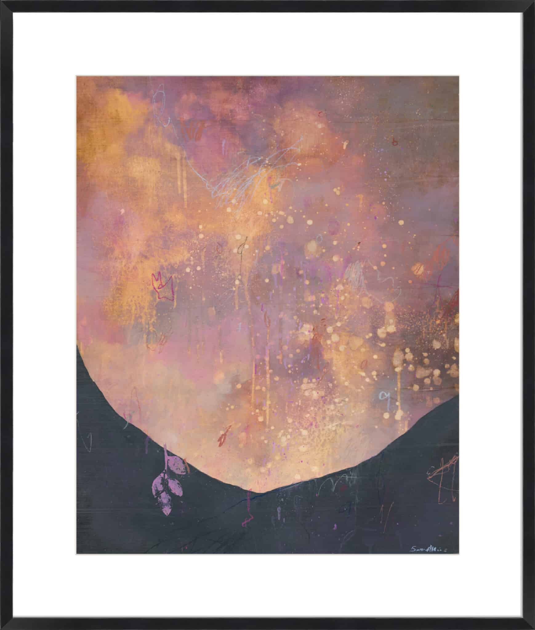 Galaxies Landscape 1 - 10cm Mount Board Box Black