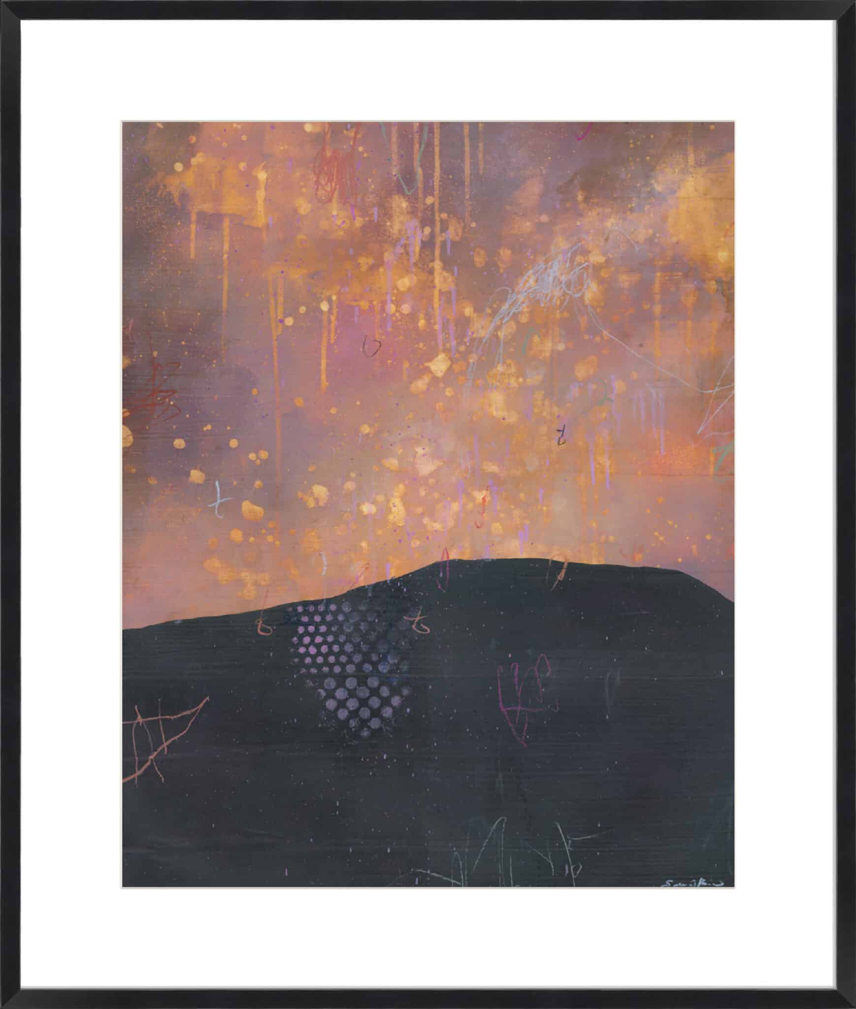 Galaxies Landscape 2 - 10cm Mount Board Box Black