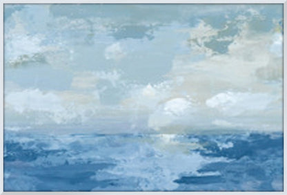 Silver Blue Sea - Canvas