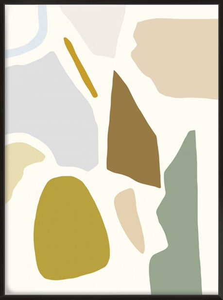 Pastel Splotches I - Canvas