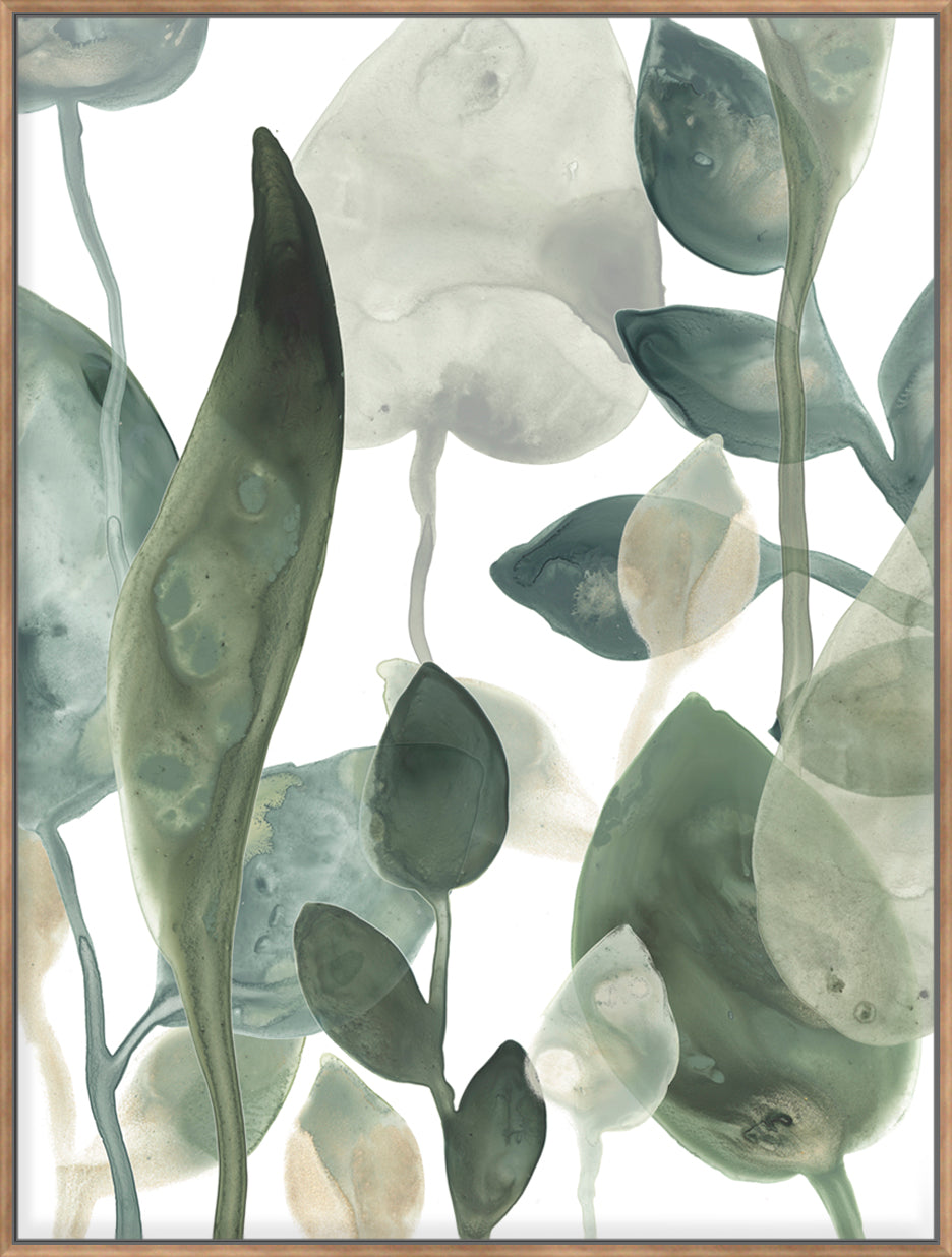 Water Leaves III - Canvas