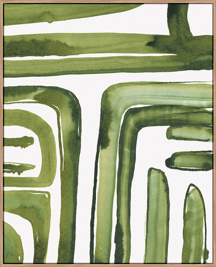 Green Labyrinth I - Canvas