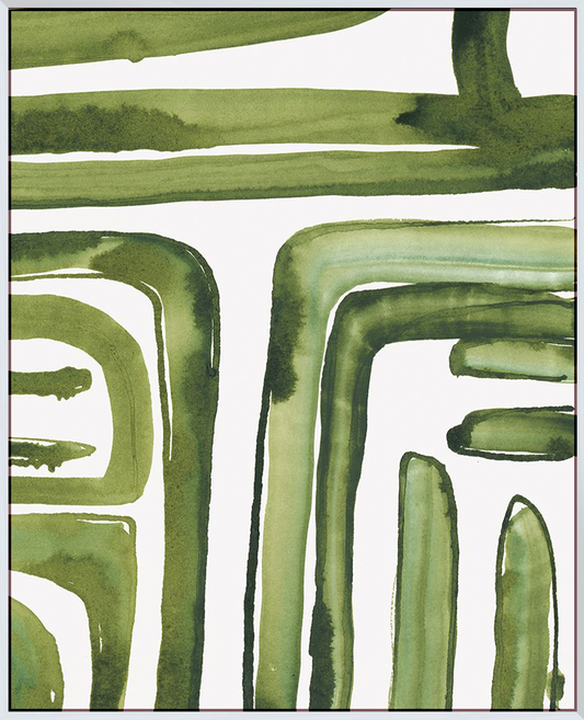 Green Labyrinth I - Canvas