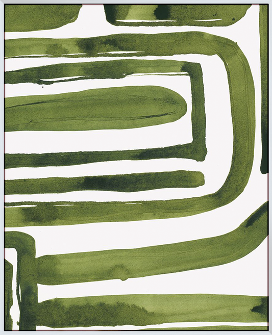 Green Labyrinth II - Canvas