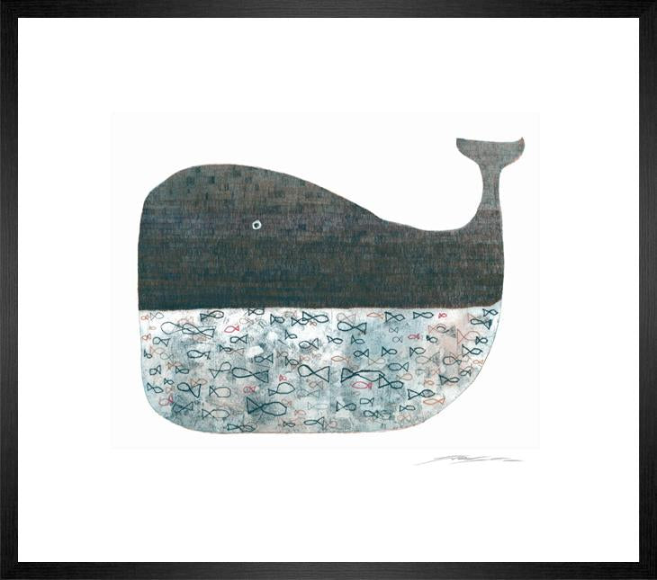 Blue Whale Etching I