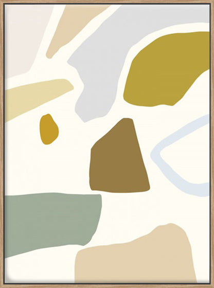 Pastel Splotches II - Canvas