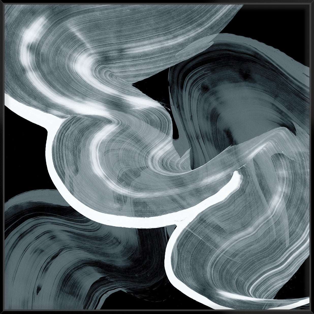 Swirl Iii 103X103Cm / Black