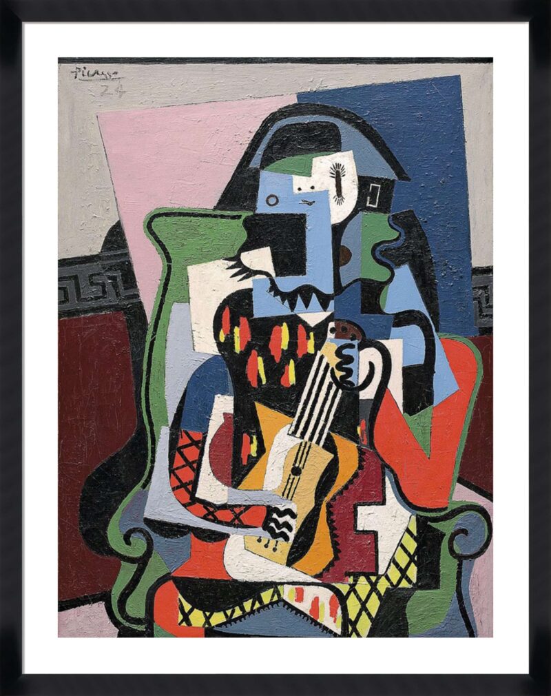 Harlequin Musician, 1924 (Arlequin Musicien)_B-17-BLK-BL-5