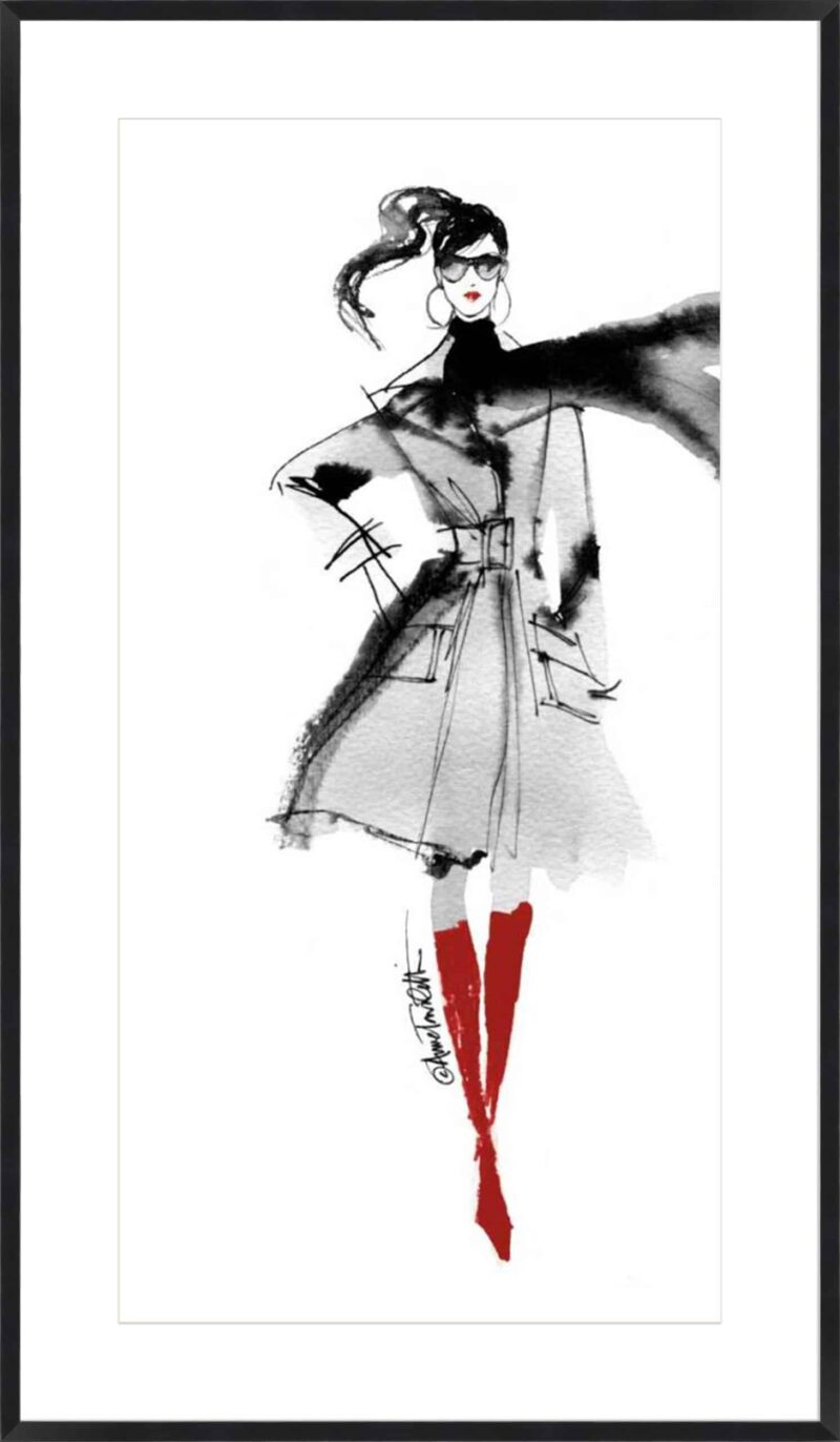 Modern Fashion I Red Crop_B-1-BLK-BB-10