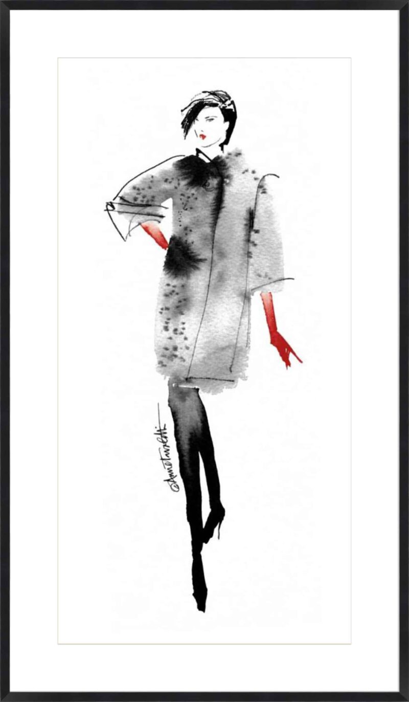 Modern Fashion II Red Crop_B-1-BLK-BB-10