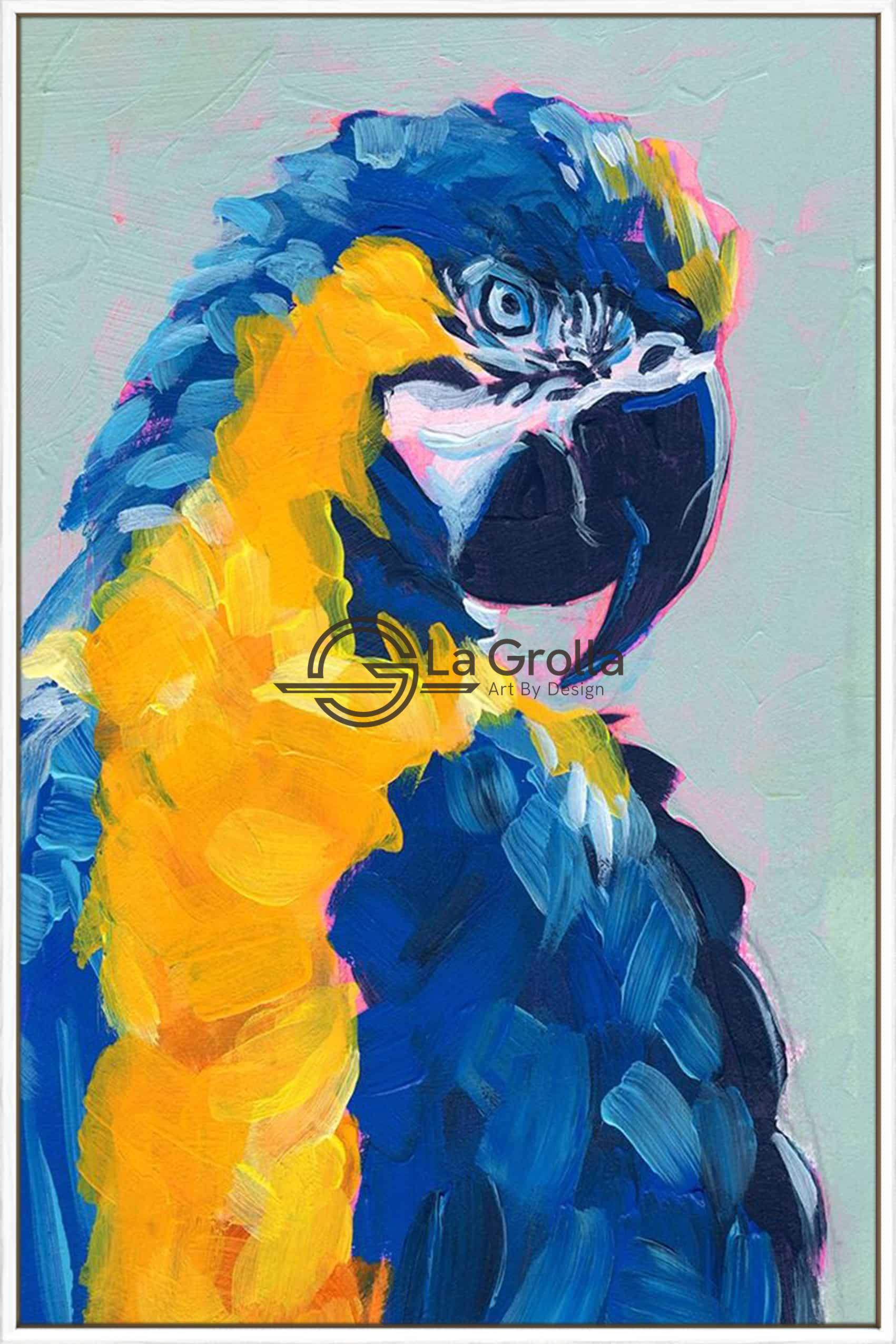 絵画 type ll Parrot Pop-Art-Parrot-II_G-2-WHT-STW-
