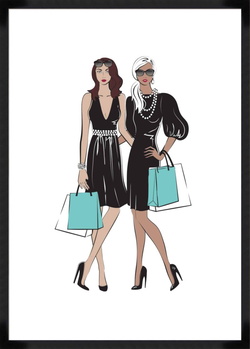 Shopping Friends I_B-17-BLK-BL-5