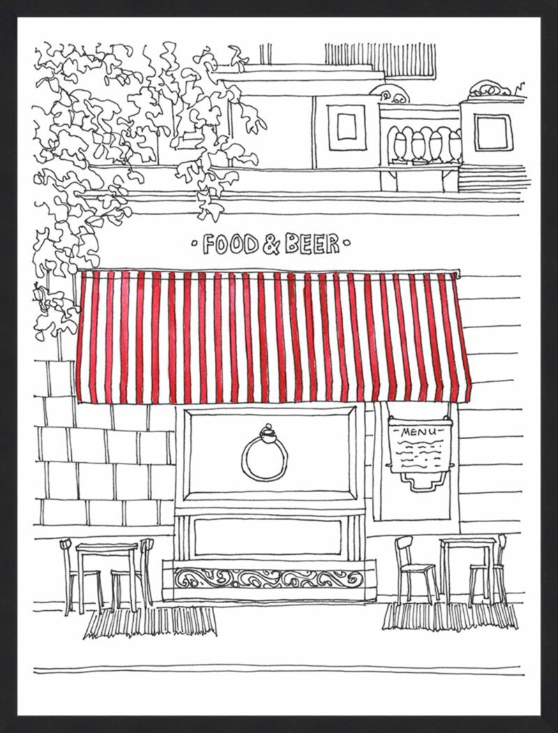 Striped Awning II_B-15-BLK-SB-N