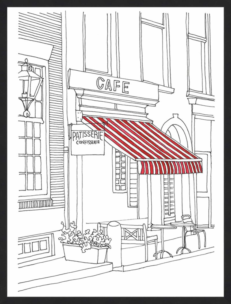 Striped Awning I_B-15-BLK-SB-N