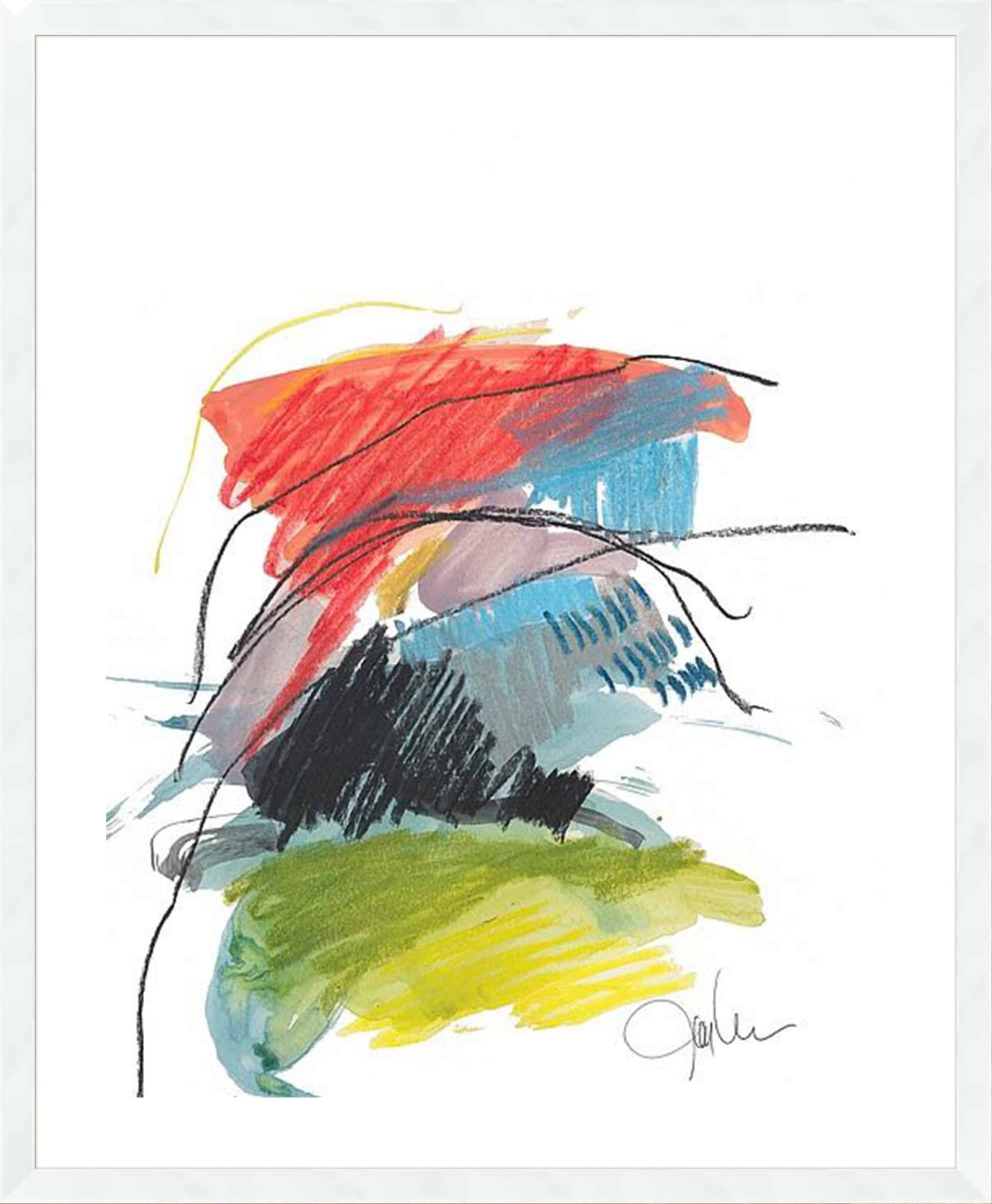 abstract landscape ix 5cm white border image 3
