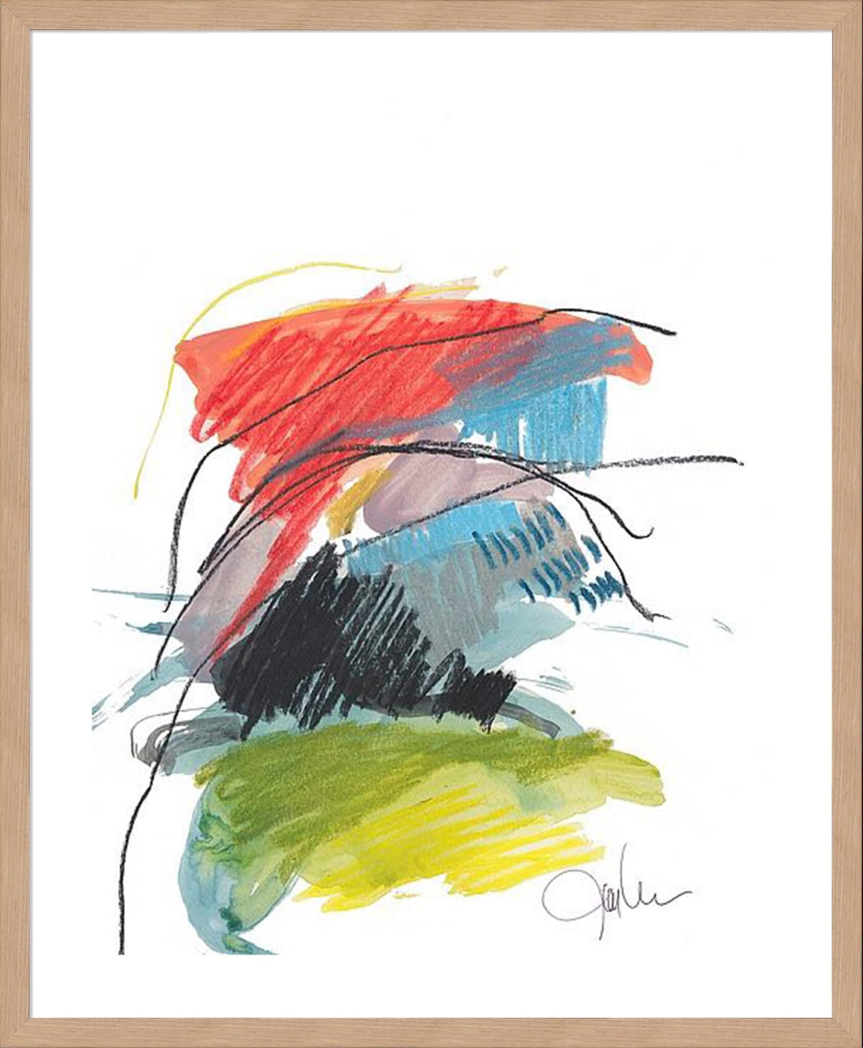 abstract landscape ix 5cm white border image 2