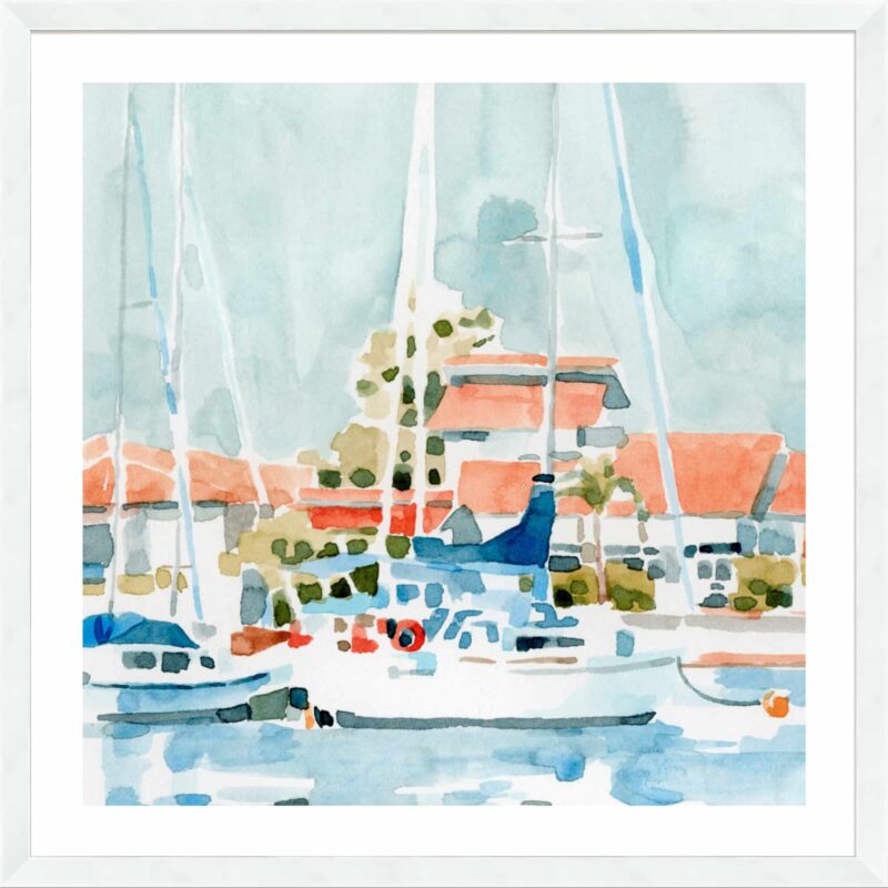 Beach Town I_B-18-WHT-WL-5