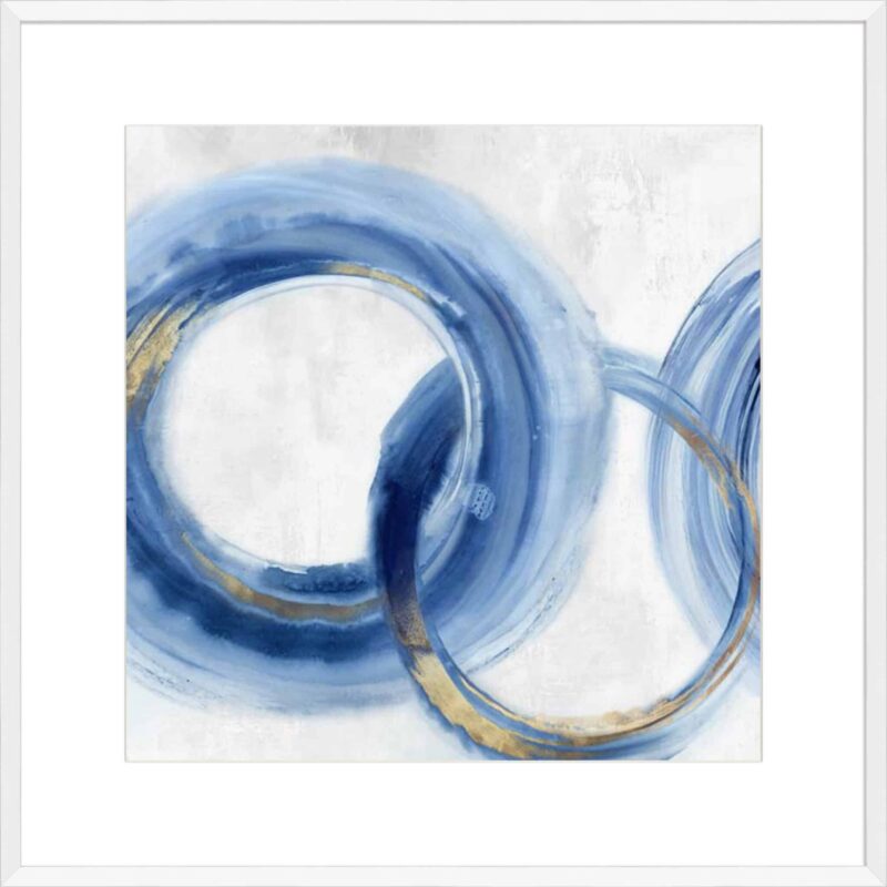 Blue Cosmic Cascade II_B-2-WHT-BW-10