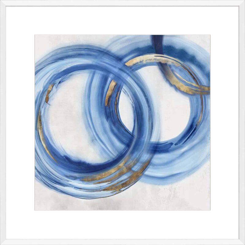 Blue Cosmic Cascade I_B-2-WHT-BW-10