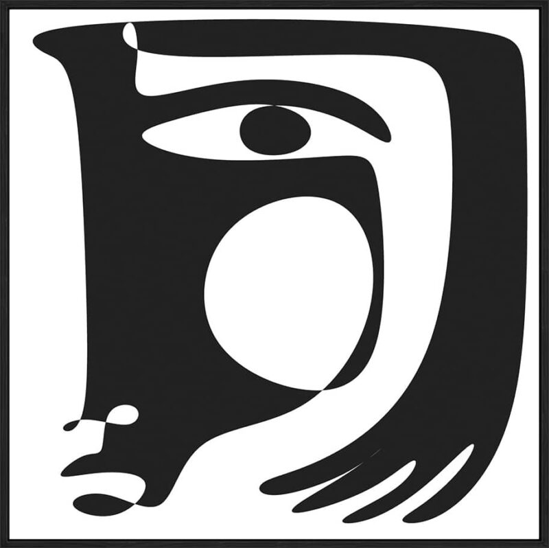 Cubism Face Line I_G-1-BLK-STB