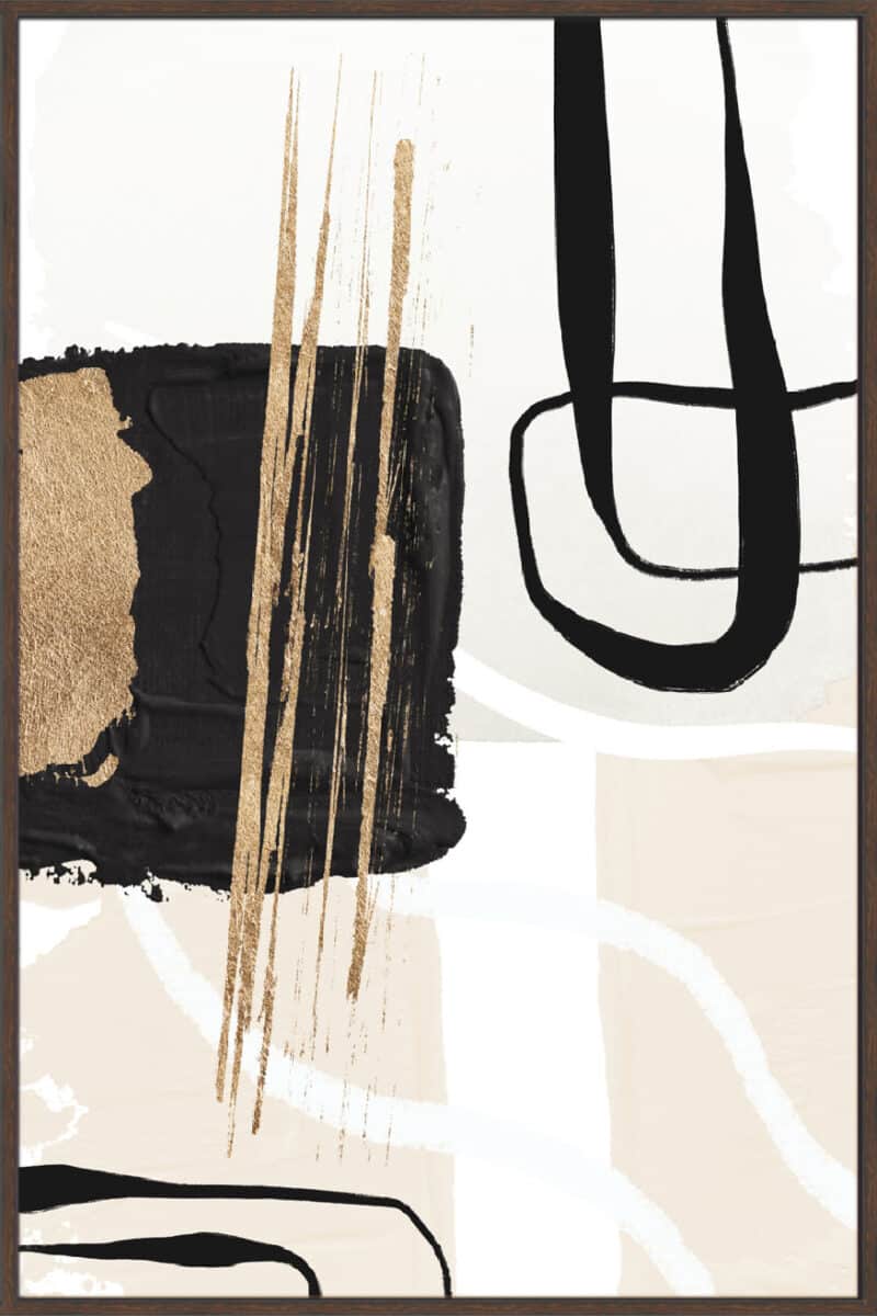 Abstract Black and Gold V_G-20-WAL-S-STWA