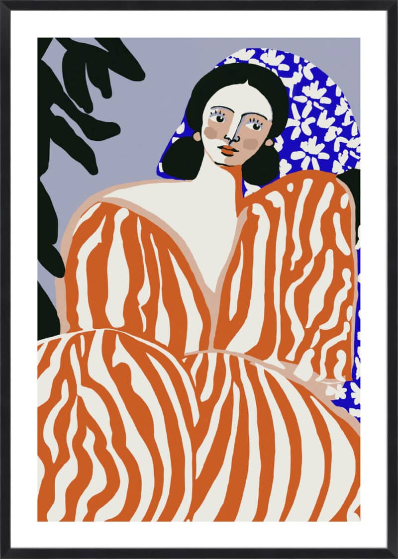 Woman In Striped Suit_B-1-BLK-BB-5