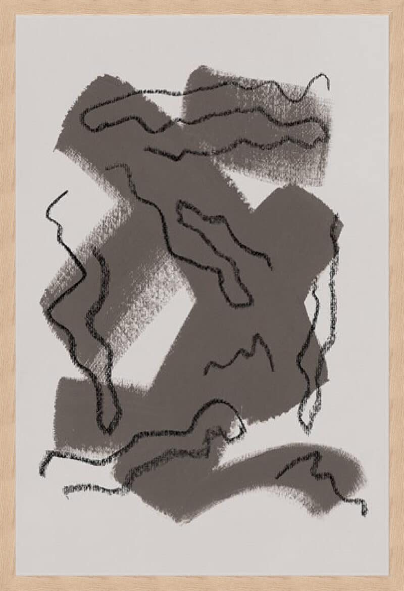 Organic Interpretation - Cross - Framed to Edge Box Natural
