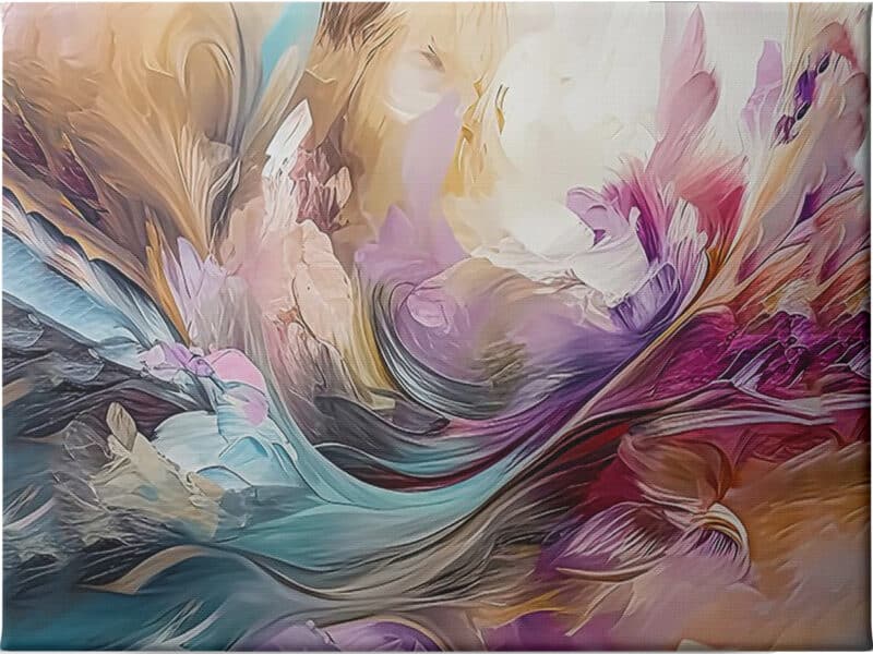 Watercolor Swish - Unframed Canvas Unframed Canvas