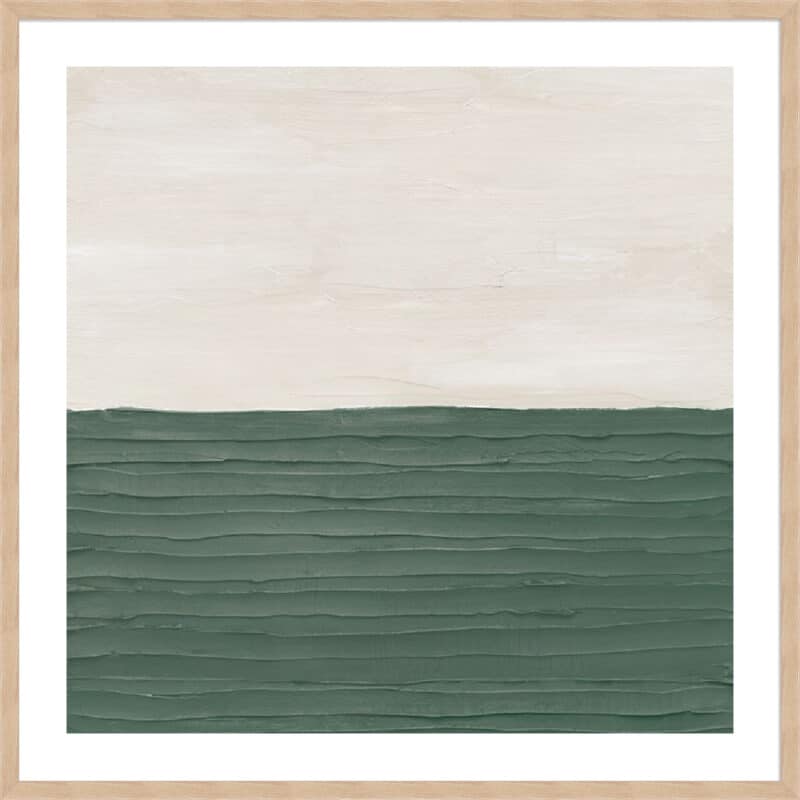 Abstract Fields II - 5cm White Border Box Natural