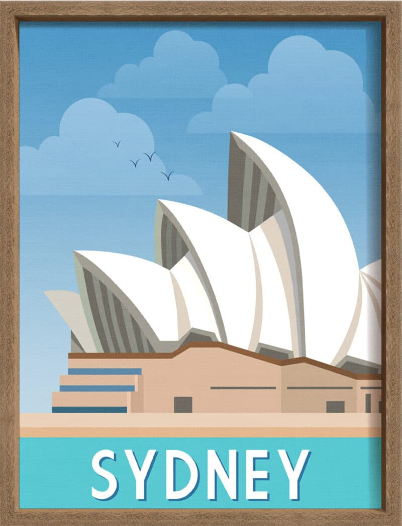 Architectural Icons 1 - Canvas on Board Coyote Oak Shelf