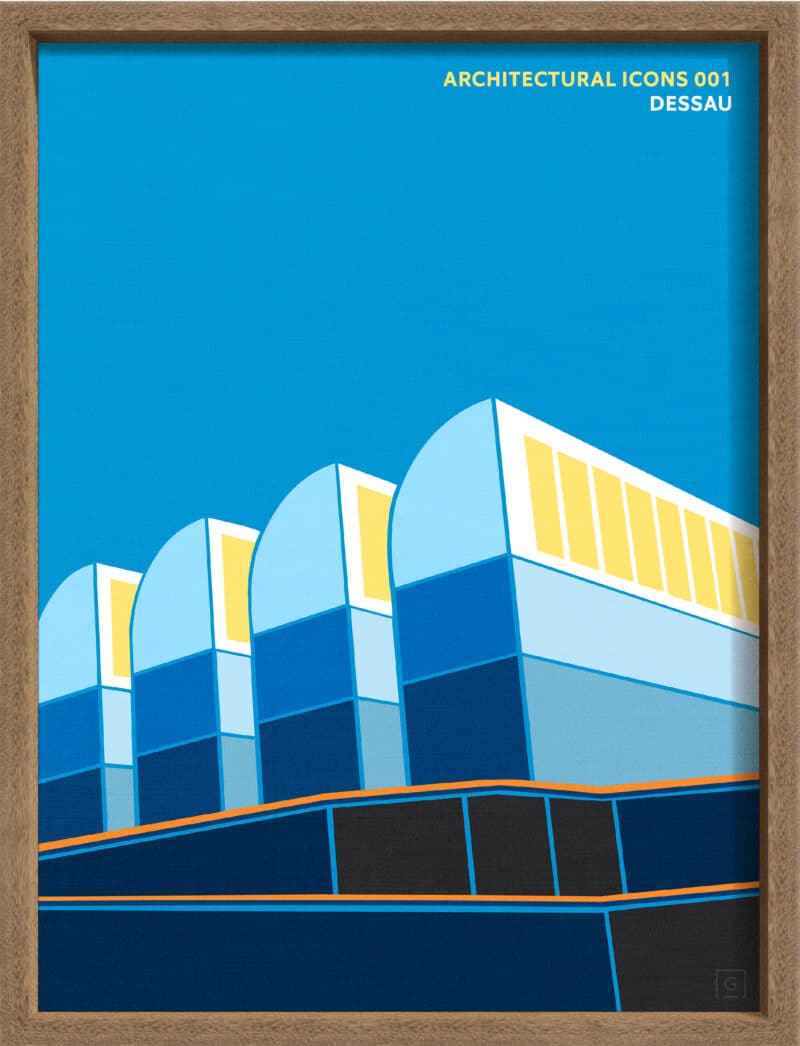 Architectural Icons 5 - Canvas on Board Coyote Oak Shelf