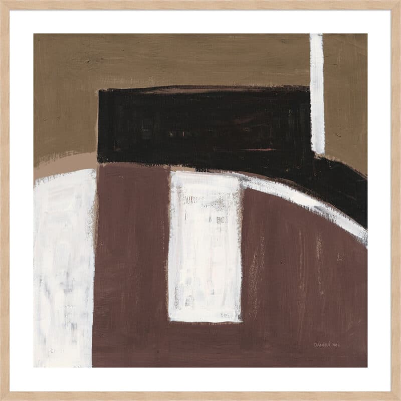 Balancing Act Brown - 5cm White Border Box Natural