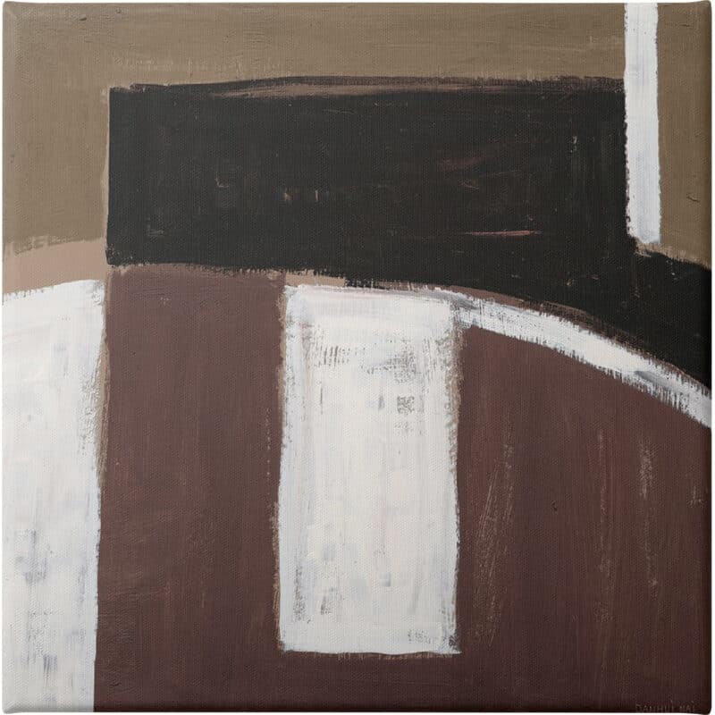 Balancing Act Brown - Unframed Canvas Unframed Canvas