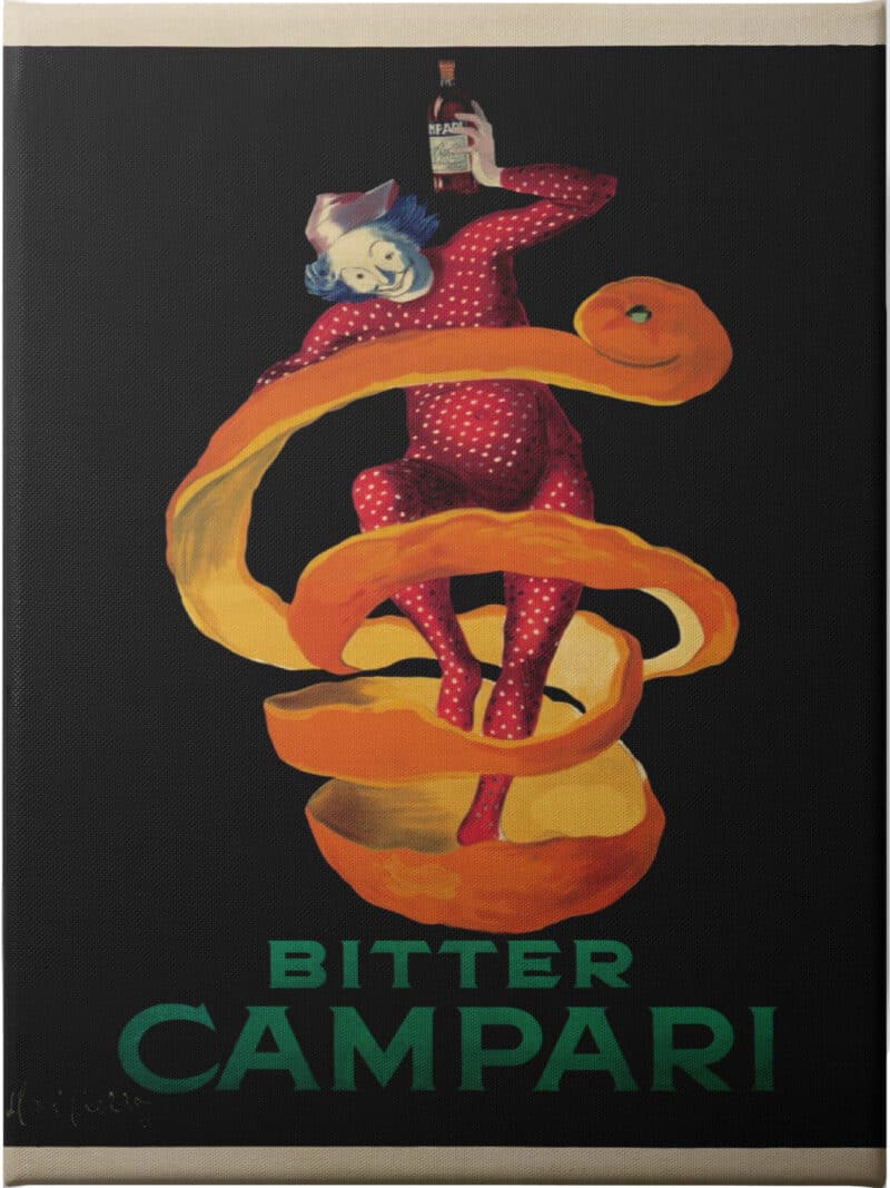 Bitter Campari - Unframed Canvas Unframed Canvas