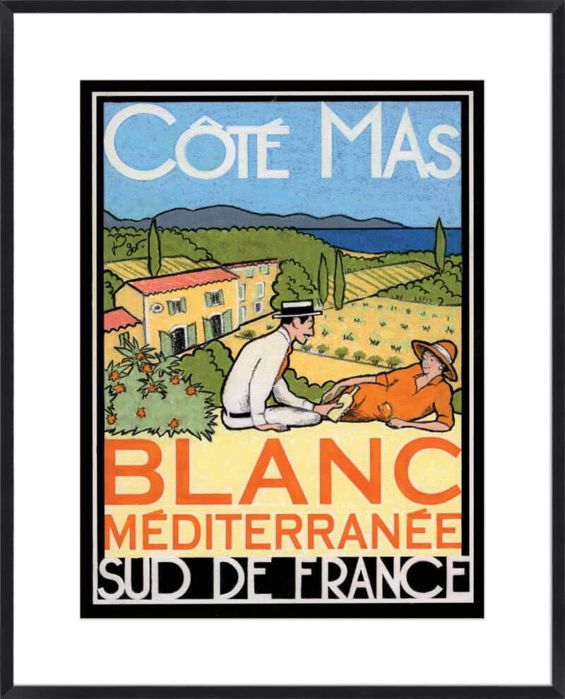 Blanc Mediterranee - 10cm Mount Board Box Black