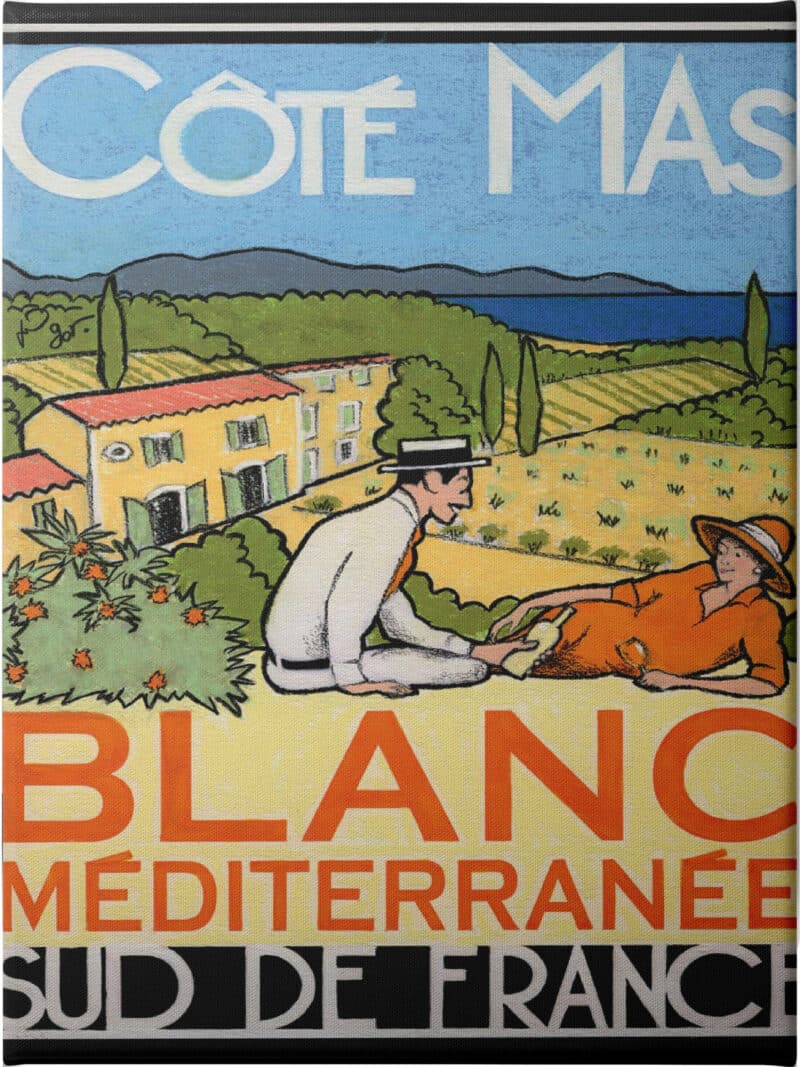 Blanc Mediterranee - Unframed Canvas Unframed Canvas