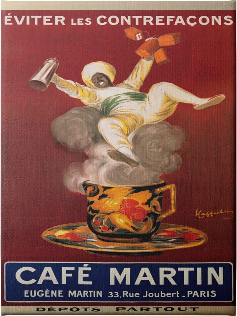 Cafe Martin 1921 - Unframed Canvas Unframed Canvas