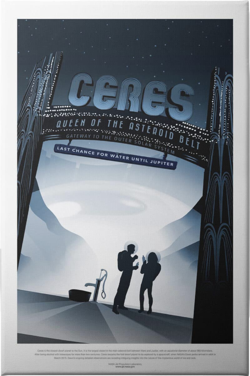 Ceres Queen of the Asteroid - Unframed Canvas Unframed Canvas