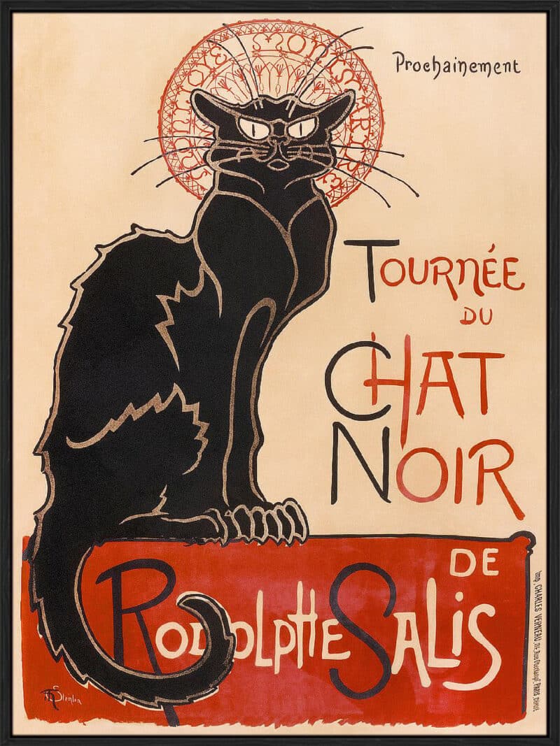 Chat Noir - Canvas Gallery Black
