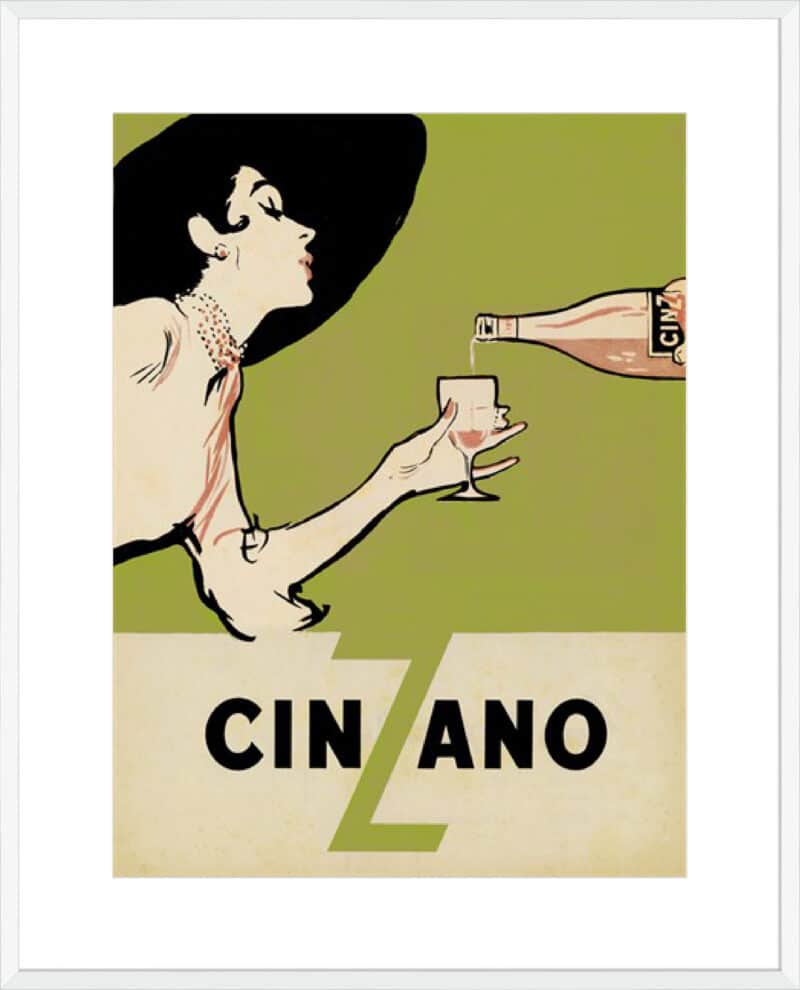 Cinzano-Citrus - 10cm Mount Board Box White