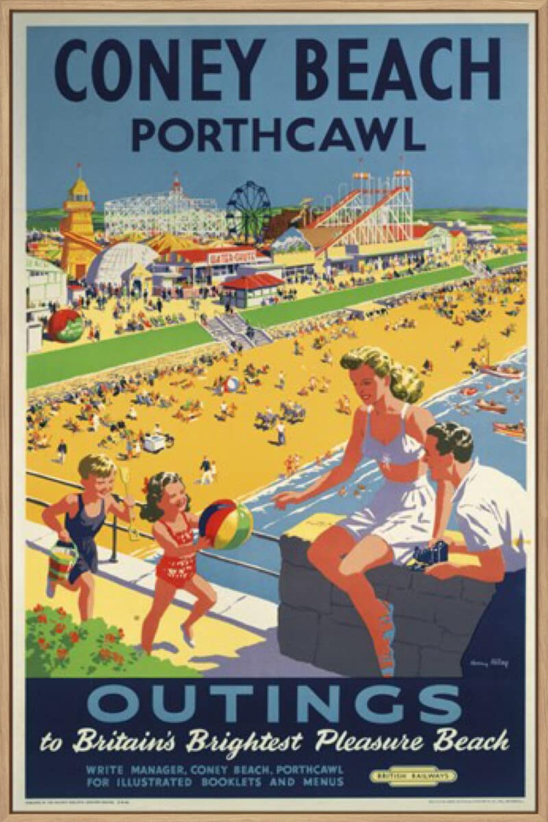 Coney Beach Porthcawl - Canvas Gallery Natural