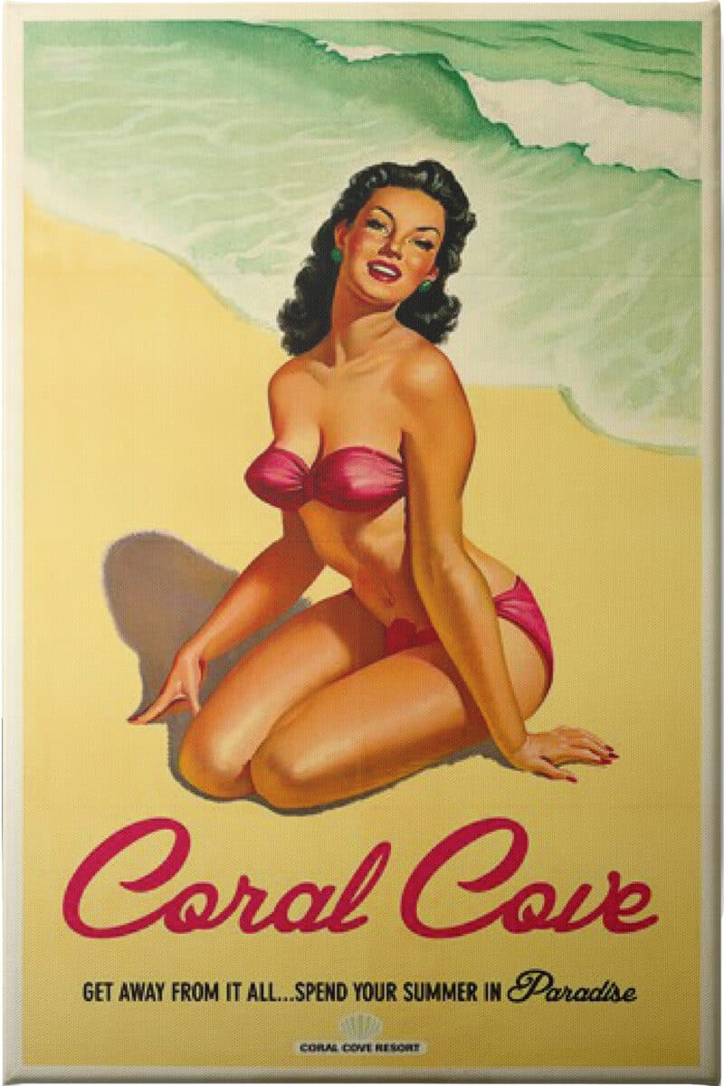 Coral Cove - Unframed Canvas Unframed Canvas