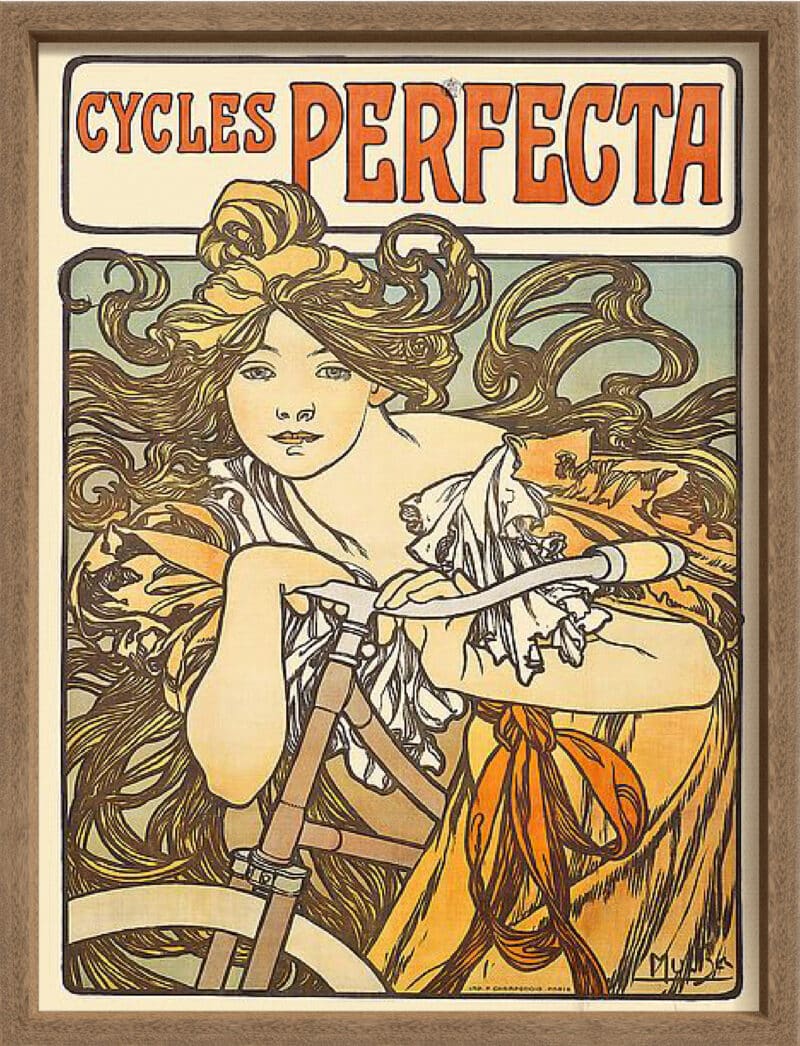 Cycles Perfecta, 1902 - Canvas on Board Coyote Oak Shelf