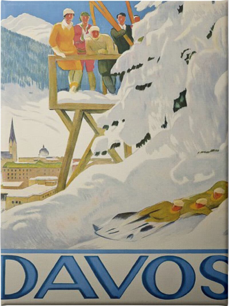 Davos Emil Cardinaux - Unframed Canvas Unframed Canvas