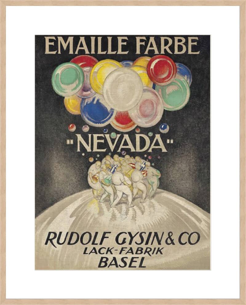 Emaille Farbe Nevada Burkhard Mangold - 10cm Mount Board Box Natural