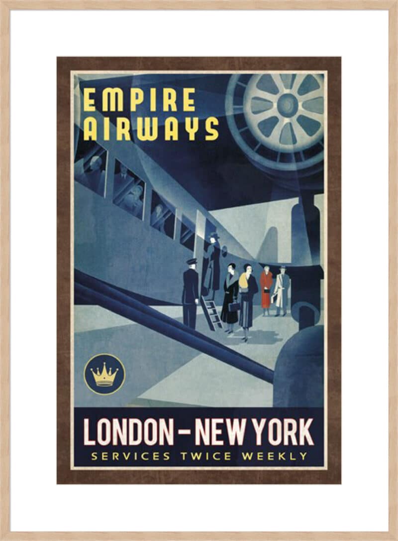 Empire Airways Collection Caprice - 10cm Mount Board Box Natural