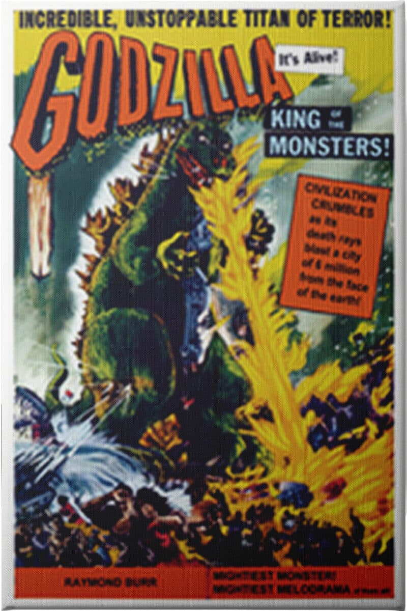 Godzilla - King of Monsters - Unframed Canvas Unframed Canvas