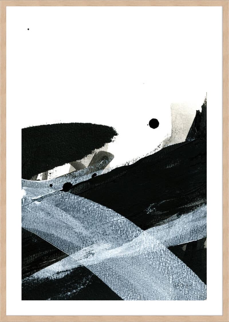 Gradient Movement II - 5cm White Border Box Natural