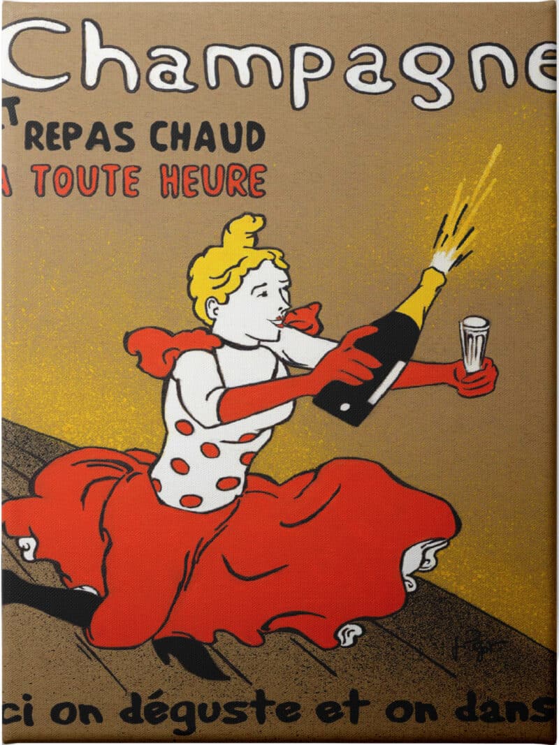 Hommage A Lautrec - Unframed Canvas Unframed Canvas